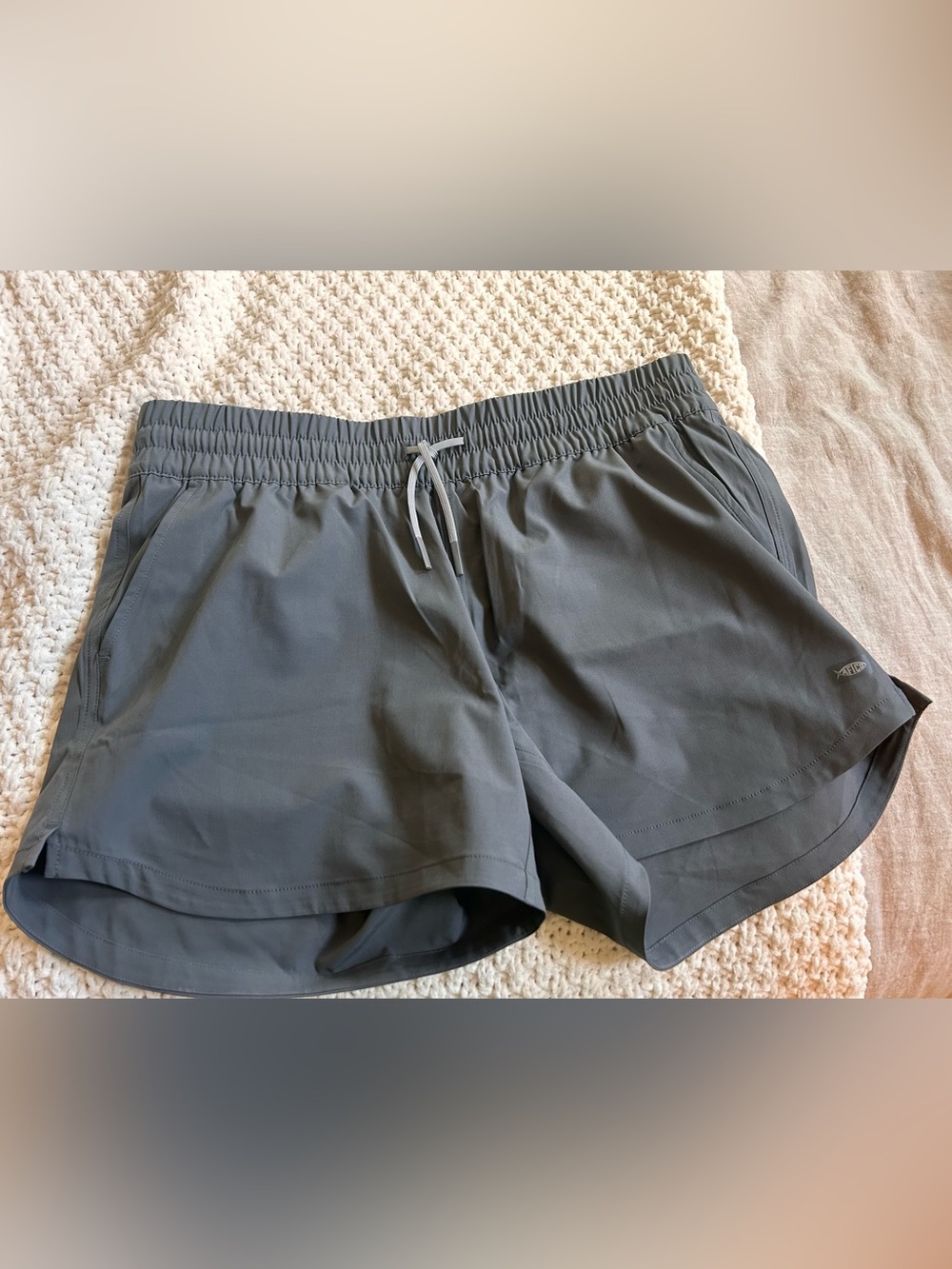 AFTCO Women's Athletic Shorts in Slate Gray